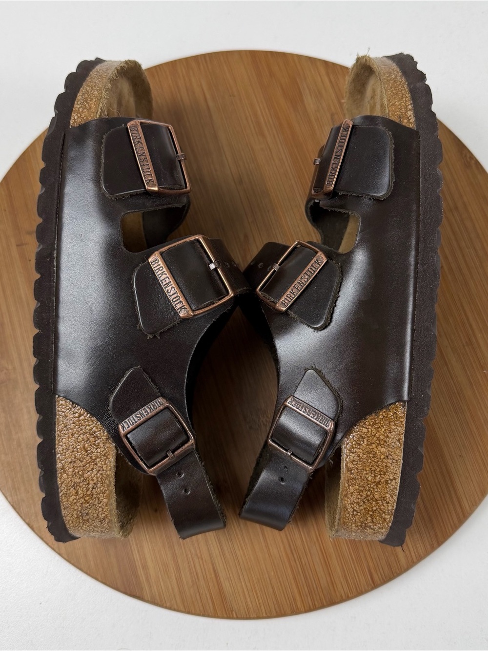 Birkenstock Milano Habana oiled Leather Sandals - Picture 6 of 9